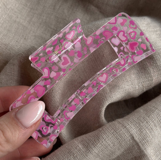 Charming Hearts Hair Clip