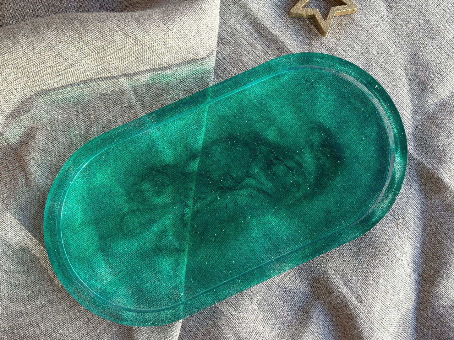 Green Flame Tray S