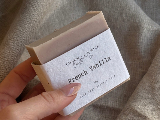 French Vanilla Handmade Oatmeal Soap