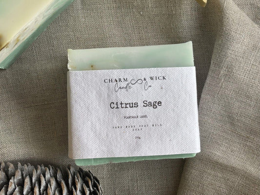 Citrus Sage Handmade Goat Milk Soap