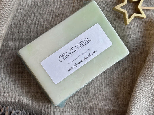 Pistachio Dream & Coconut Cream Handmade Goat Milk Soap